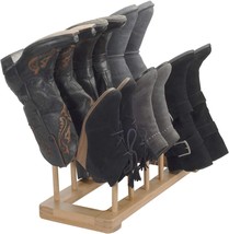 Mobilevision Bamboo Boot Rack Free Standing Shoe Organizer,, Entryways &amp; More - £37.85 GBP