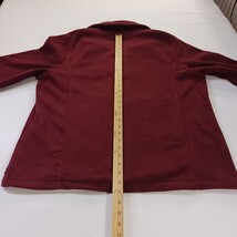 Cabela's RN#56835 Women's Outerwear Red Fleece Double-Breasted Coat Jacket Sz XL image 7