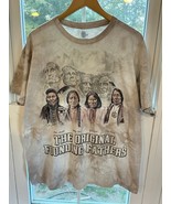 The Mountain Men T-Shirt Large Beige Tie Dye The Original Founding Fathers - $12.00