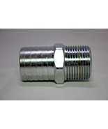 Hose Barb Fitting 1 1/4 &quot; NTP by 1 1/4 &quot; Chrome over Brass - $24.95