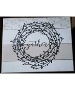 Jo Moulton ~ &quot;gather&quot; ~ Cardboard Storage Box ~ Flower/Wood Design ~ Med... - $70.39 CAD