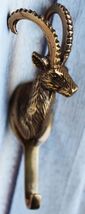 Elk Deer Brass Wall Mount Keys Coat Hat Hook Hanger 6706 - $16.82