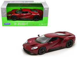 2017 Ford GT Red 1/24 - 1/27 Diecast Model Car by Welly - £26.02 GBP