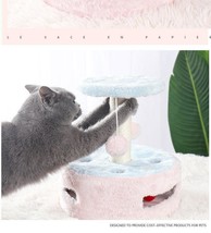 Multifunctional Kitty Haven: Plush Cat Climbing Frame with Scratching Po... - £47.74 GBP