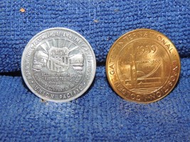 Pair 1939 Golden Gate International Exposition Token Treasure Island Uni... - $26.99