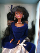 Avon Exclusive African American Winter Velvet Barbie Never Removed From Box - £11.63 GBP