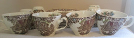 (8 ) Cup &amp; Saucer Set Heritage Hall 4411 Johnson Brothers Colonial Overhang - $98.00
