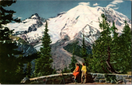 Mount Rainier Glacial System Ice River WA Union Oil Co 76 Vintage Postcard c1940 - £3.66 GBP