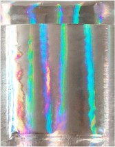 Hologram Bubble Mailers 5x9 Metallic Padded Envelopes Pack of 100 - £78.17 GBP