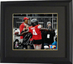 Curtis Samuel signed Ohio State Buckeyes NCAA 8x10 Photo Custom Framing #4- JSA  - £86.48 GBP