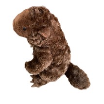 Kohls Cares Gund Plush Beaver Brown Plush Stuffed Animal Toy 11 in Tall 44129 - £7.73 GBP
