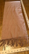 Sonoma Outdoors  Super Soft Fringed Scarf, Neutral Rose Pink Winter Warm... - $14.70