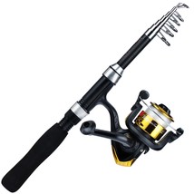 Sougayilang 1.6m Spinning Fishing Combo 7 Sections Spinning Rod and 3BB 5.2:1 Hi - £67.74 GBP