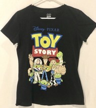 Disney Pixar Toy Story Black Women’s Size Large T-shirt Good Pre Owned C... - $14.84