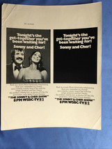 THE SONNY AND CHER SHOW ORIGINAL 1974 CBS TV PHOTO PROMO CARD - $19.78