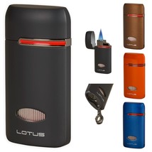 Lotus Matrix Cigar Lighter Triple Flames Cigar Punch Choose Color - $61.53 CAD