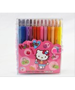 Hello Kitty Twist Up Crayons 24 Colors - $364.28 MXN
