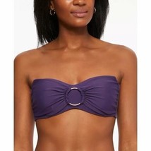 MSRP $44 Bar III Ring Bandeau Bikini Swim Top Purple Size Small - £9.43 GBP
