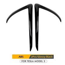  New  Front Blade Trim For  Model 3  Accessories   ABS Black Matte White  Model3 - £70.67 GBP