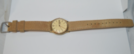 Vintage Timex Q Quartz Men&#39;s Day Date Watch with Timex leather band &amp;new battery - £27.21 GBP