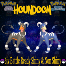 Shiny Houndoom Non Shiny 6iv Pokemon Brilliant Diamond and Shining Pearl - £1.56 GBP