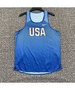 Team USA Jersey Shirt Women Large Blue Nike Sleeveless Racerback New L - $263.69 CAD