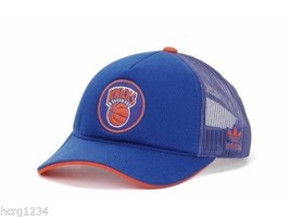 New York Knicks Adidas NBA Basketball HWC Adjustable Meshback Cap Hat - £15.17 GBP