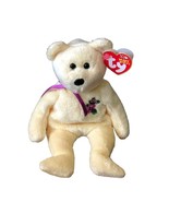 Ty Beanie Baby Mother Bear 2002 Yellow 10 Years - $92.26 MXN