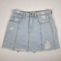 Forever 21 Women’s Light Wash Blue Jean Denim Mini Skirt Sz 27 - £11.15 GBP