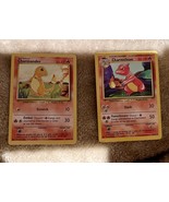 Charmander &amp; Charmeleon 2 Base Set Pokemon Cards 1999 - $211.93 CAD