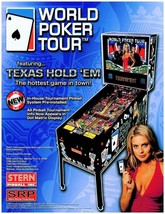 World Poker Tour Pinball FLYER Original NOS 2007 Vintage Promo Art Cards Theme - £11.42 GBP