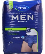 Tena Men Active Fit Pants Large x 8 Packs of 4 - $810.64 MXN