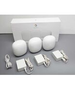 Google Nest Wifi Pro 6E 2 Port Wireless Mesh Router GA03690-US Pack of 3... - $169.99