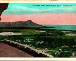 Diamond Head Da Punch Ciotola Honolulu Hawaii Th Isola Curio Wb Cartolin... - $7.13