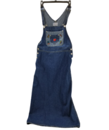 Vintage Carolina Blues Demin Jumper Dress Cross Stitch  Size Medium - £20.61 GBP