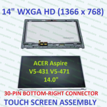 14&quot; Acer Aspire V5-471P V5-431P Touch Screen Digitizer LCD Assembly - £111.73 GBP