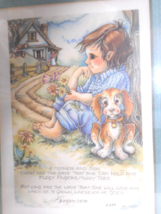 JODY BERGSMA 1988 Framed Matted Art Collectable A Mother And Son 4288-7500 - £15.17 GBP