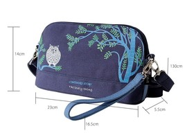 Flower Princess Owl Canvas Messenger Bags Women Shoulder Crossbody Bag Girl Ladi - £37.74 GBP