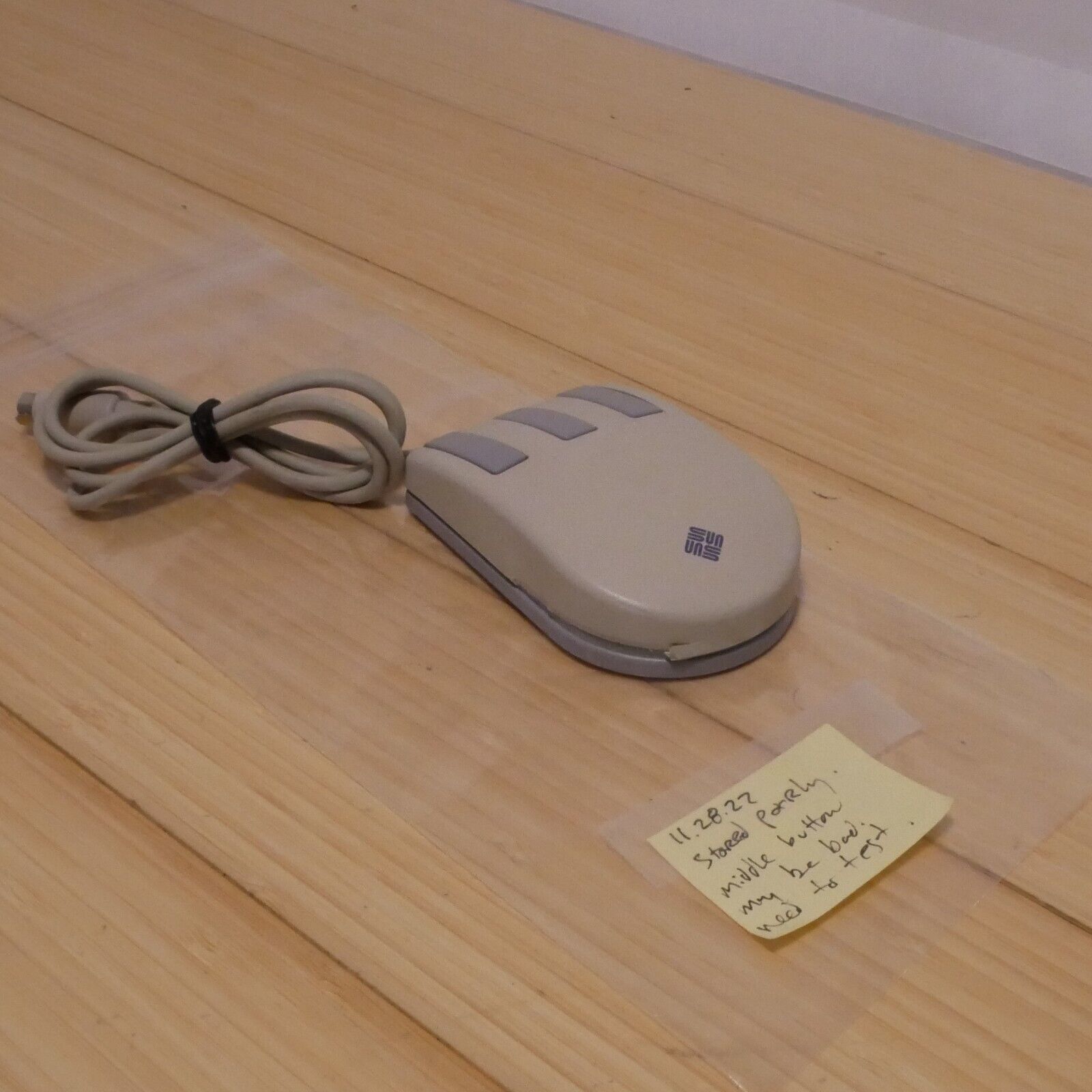 For Parts - Untested Sun 370-1398 Type 5 Optical 3-Button Mouse - $18.69