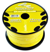 14 Gauge Car Audio Primary Wire (500ftYellow) Remote, Power/Ground Electrical - £61.69 GBP