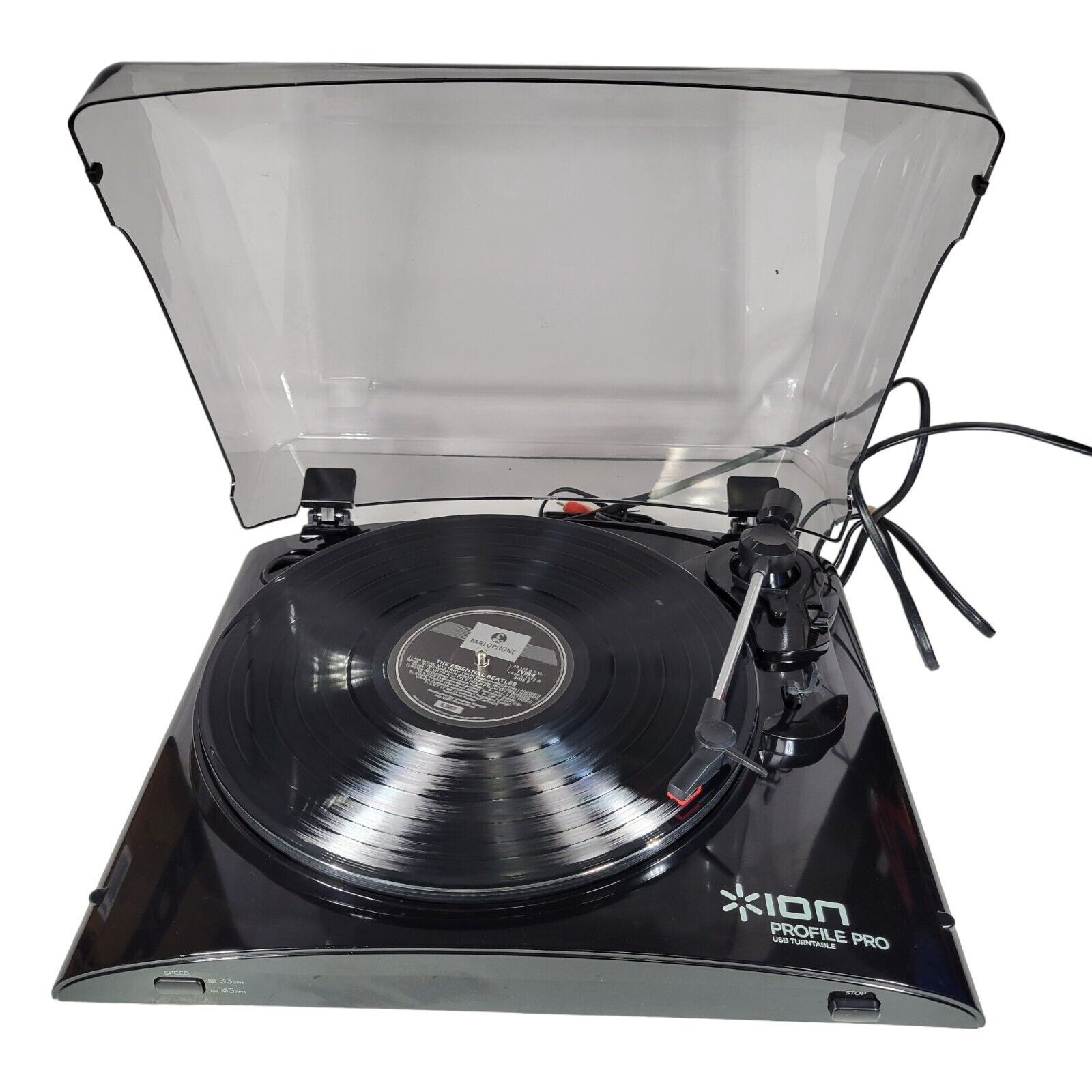 ION PROFILE LP Vinyl Conversion Turntable Turn your Records into MP3s & Listen - $40.87