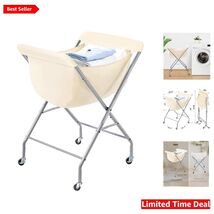 Elegant 33”H Laundry Cart with Wheels and Removable Liner - 31.2 Gallon ... - $91.03