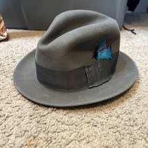Biltmore - Dove  President- Fedora Hat  6 3/4 Leather - $65.00