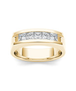 Authenticity Guarantee 
14K Yellow Gold 1.00Ct Princess Diamond Five Sto... - $2,419.99