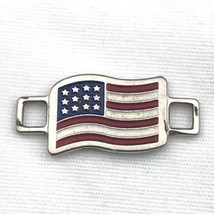 Red Wing Shoes Lace Ornament USA Flag Metal - £7.89 GBP
