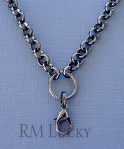 4-6mm Rolo Chain Necklace for Floating Charms Living Memory locket w/ &quot;O&quot; Ring - £3.55 GBP+