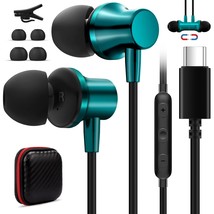 Usb C Headphones For Iphone 15, Usb Type C Earphones Wired Earbuds Magnetic Nois - $27.99