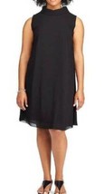Womens Dress Party Formal Chaps Plus Black A-Line Georgette Overlay $125... - $59.40