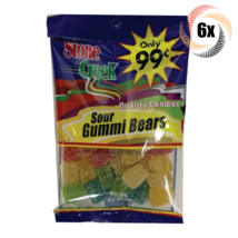 6x Bags Stone Creek Sour Gummi Bears Quality Chewy Candies | 3oz - £13.31 GBP