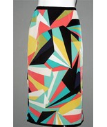 Worthington Bejeweled Print Wild Abstract Lined Zipper Back Skirt Wm&#39;s 1... - $58.79 CAD